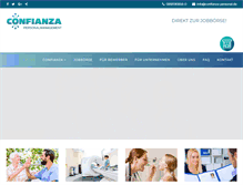 Tablet Screenshot of confianza-personal.de